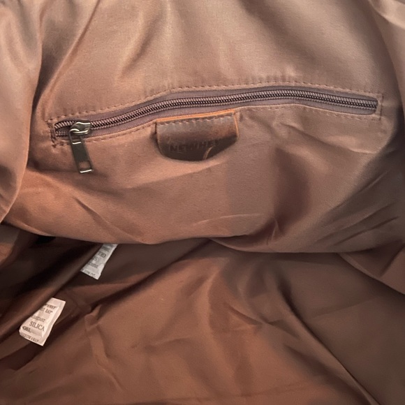 Gray Cavas/Leather Weekend BAG with leather handles&removable/adjustable strap. - Picture 6 of 12